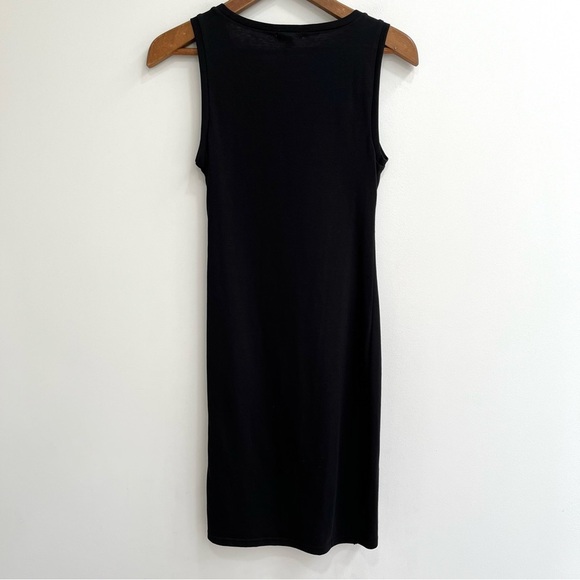Bloggers favorite Leith side ruched sleeveless bodycon tank dress black small - Picture 6 of 12